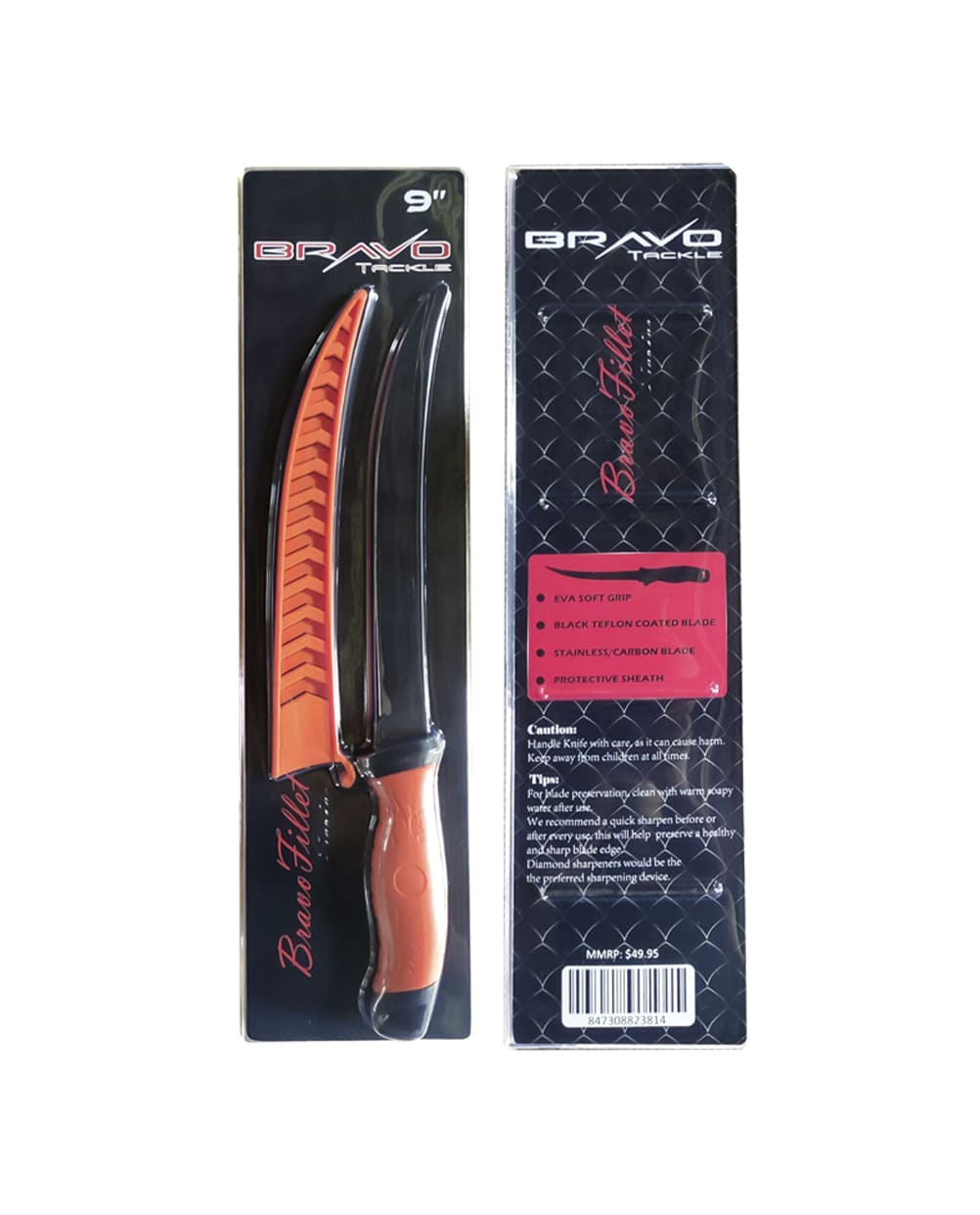 4 Piece Fillet Knife & Diamond Sharpener Bundle